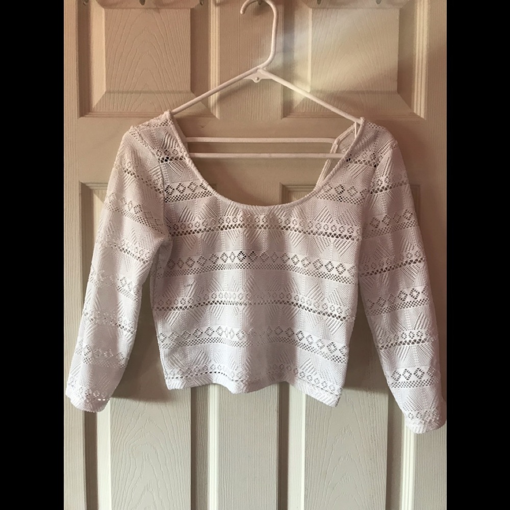 Forever 21 White Crop Top